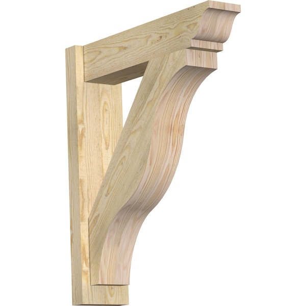 Ekena Millwork Funston Rough Sawn Traditional Outlooker, Douglas Fir, 6"W x 24"D x 28"H OUT06X24X28FST01RDF - main